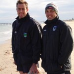 2006 arl national cships - dan kennedy and ben brouwer - recovery session at glenelg beach - prla06-062